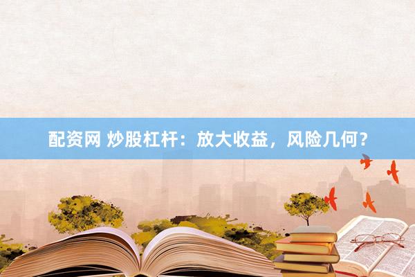 配资网 炒股杠杆：放大收益，风险几何？