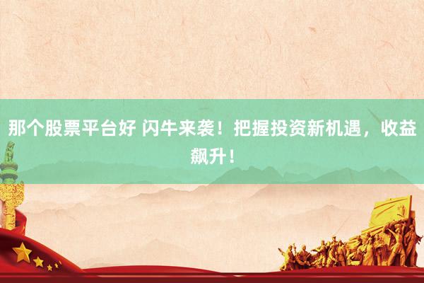 那个股票平台好 闪牛来袭！把握投资新机遇，收益飙升！