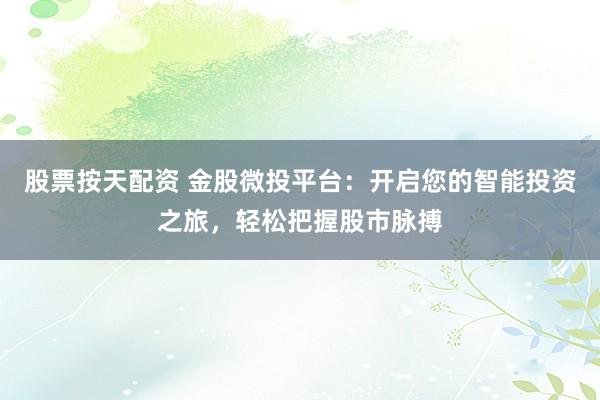 股票按天配资 金股微投平台：开启您的智能投资之旅，轻松把握股市脉搏