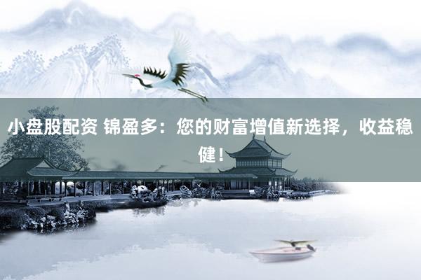 小盘股配资 锦盈多：您的财富增值新选择，收益稳健！